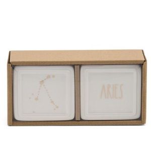 Rae Dunn Set of Aries Mini Jewelry Boxes NIP